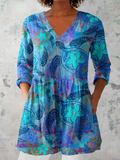 Julia | Blusa larga con escote en V
