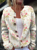 Cheryl | Rebeca de punto floral vintage