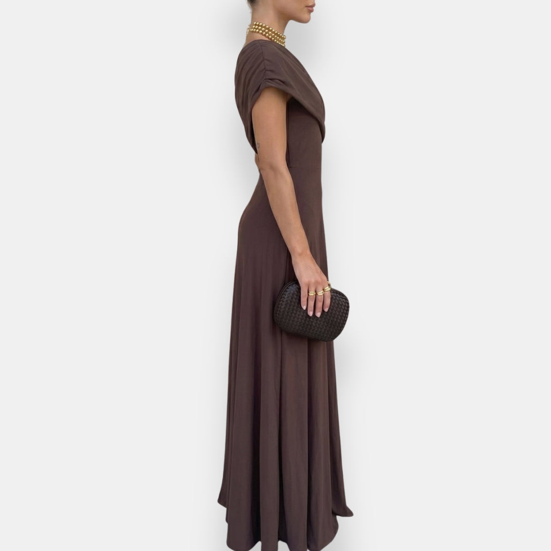 Paula | Vestido Largo Drapeado