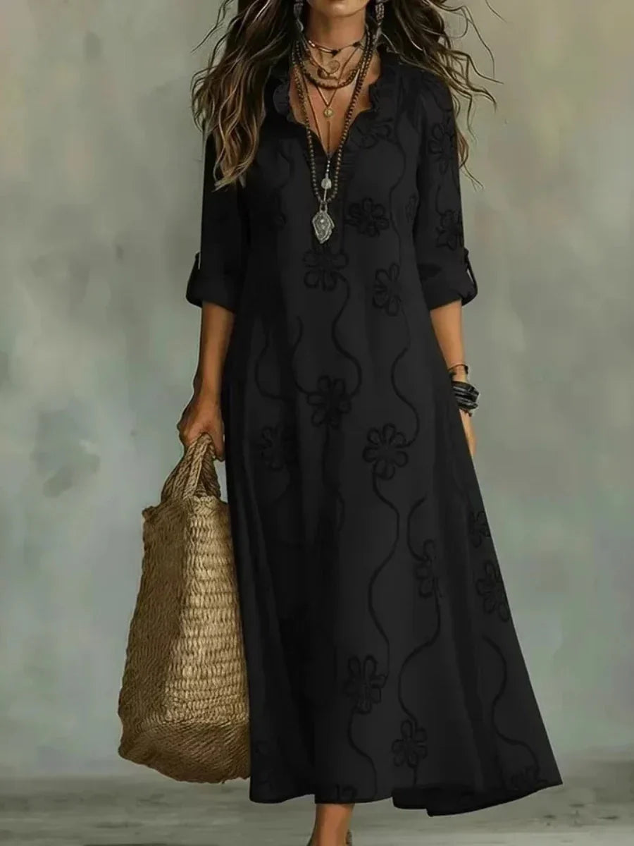 Aurelia | Vestido Maxi Bordado