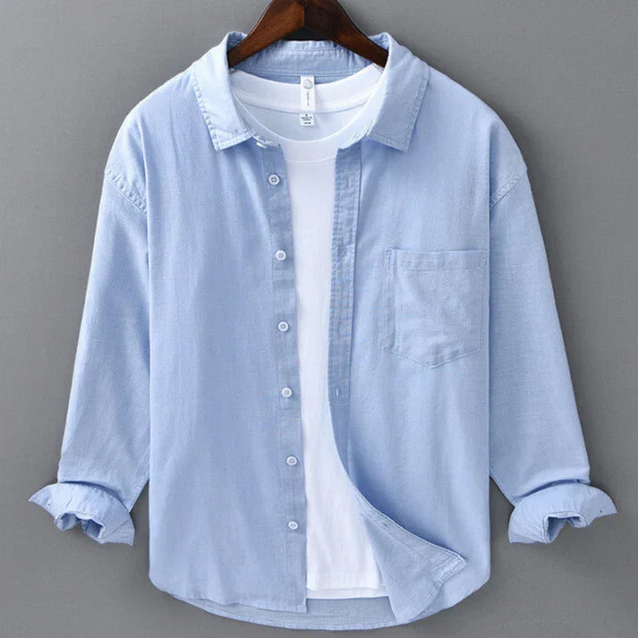 LORENZO | CAMISA DE ALGODÓN Y LINO