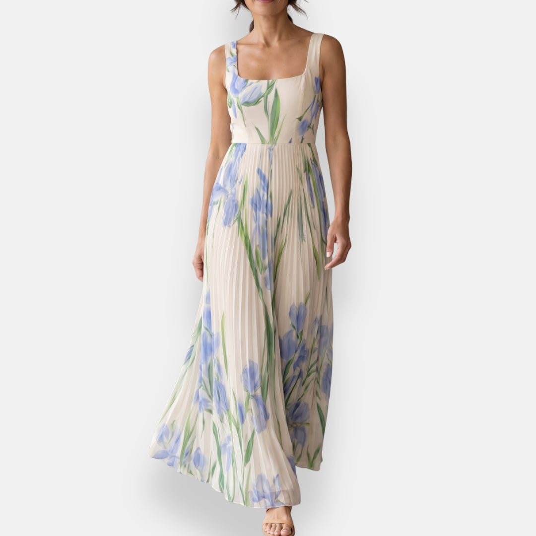 Lourdes | Vestido Largo Plisado