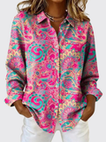 Itxaso | Blusa de estampado paisley con botones