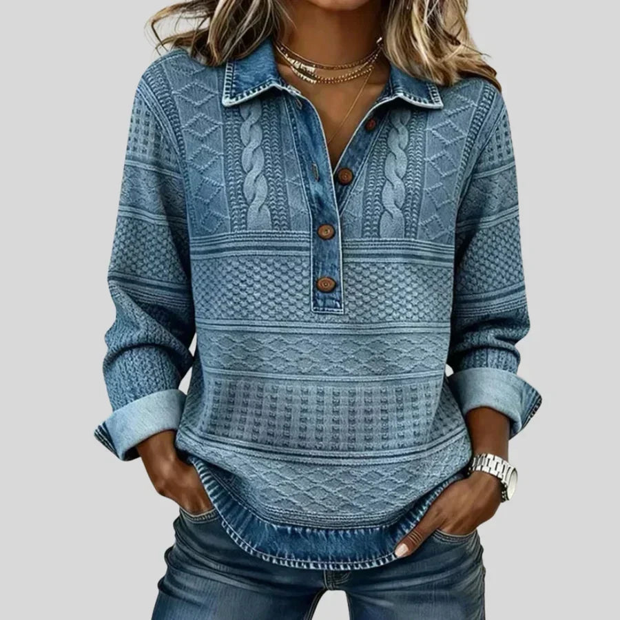 Araceli | Jersey vintage de ochos con cuello