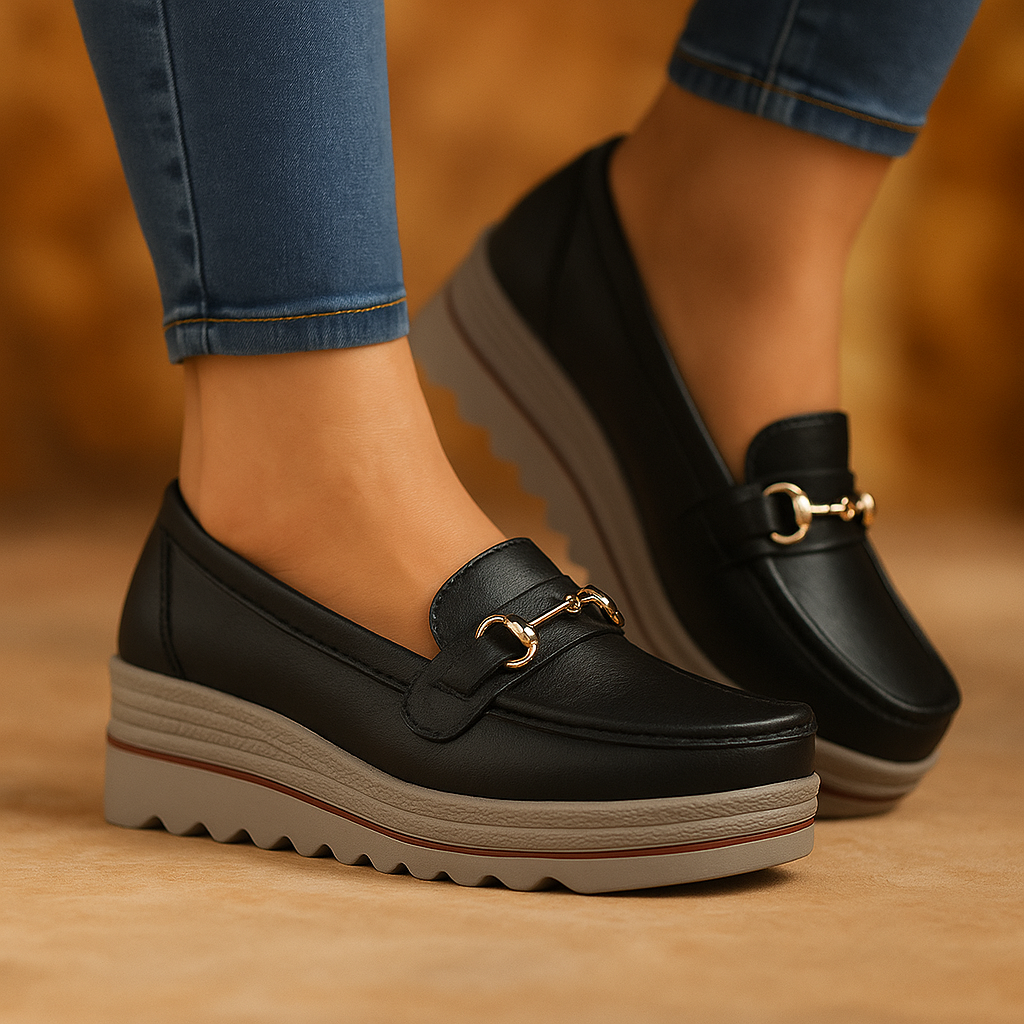 Marina | Mocasines ortopédicos con suela gruesa