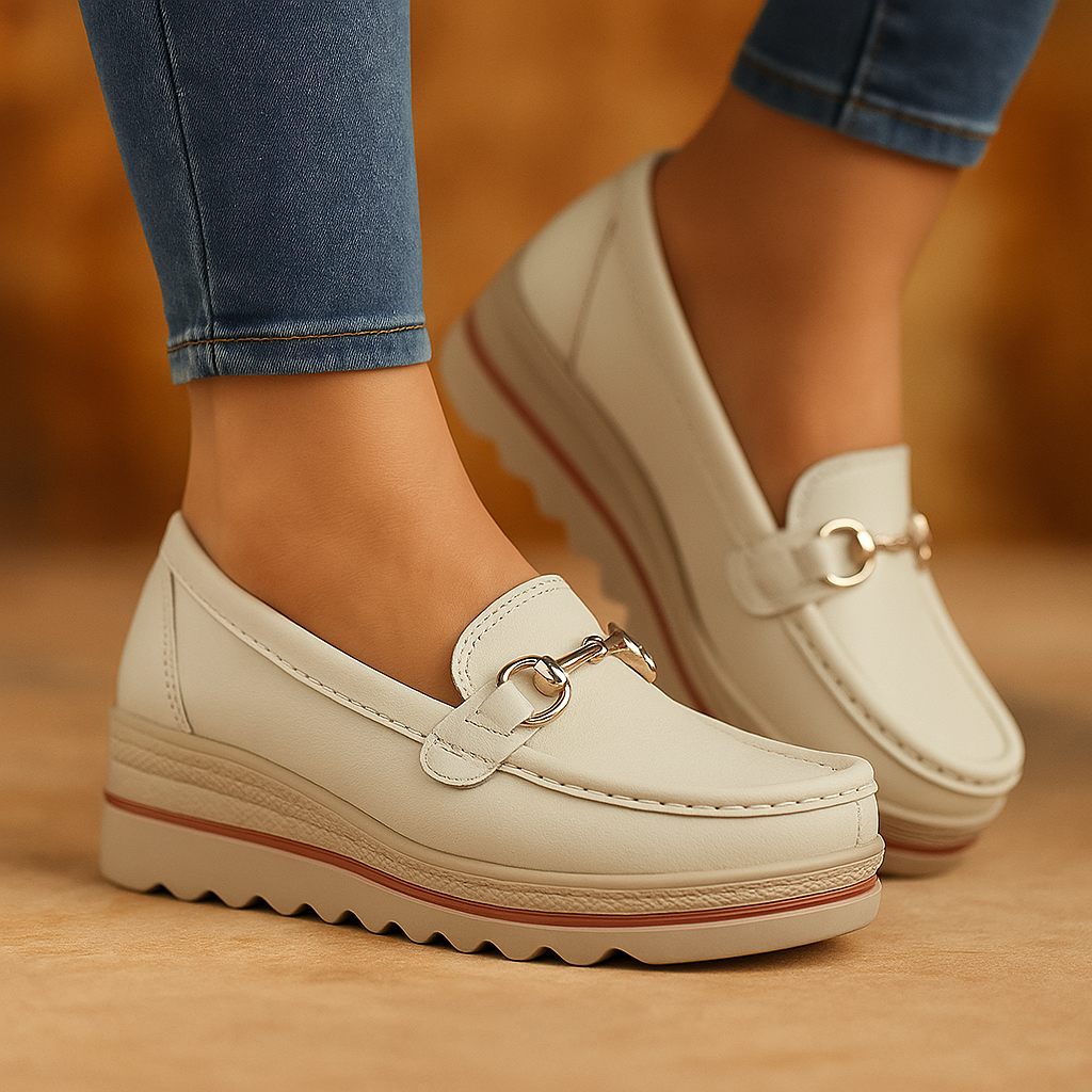 Marina | Mocasines ortopédicos con suela gruesa