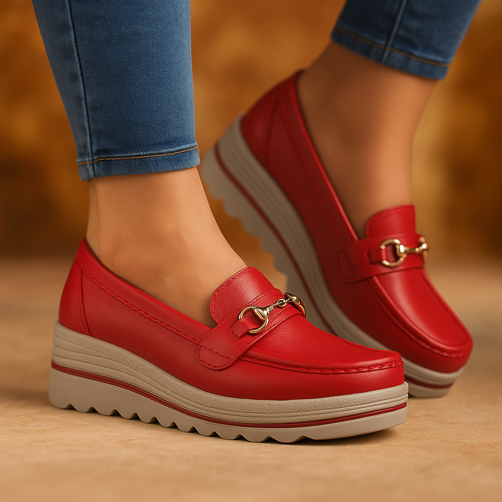 Marina | Mocasines ortopédicos con suela gruesa