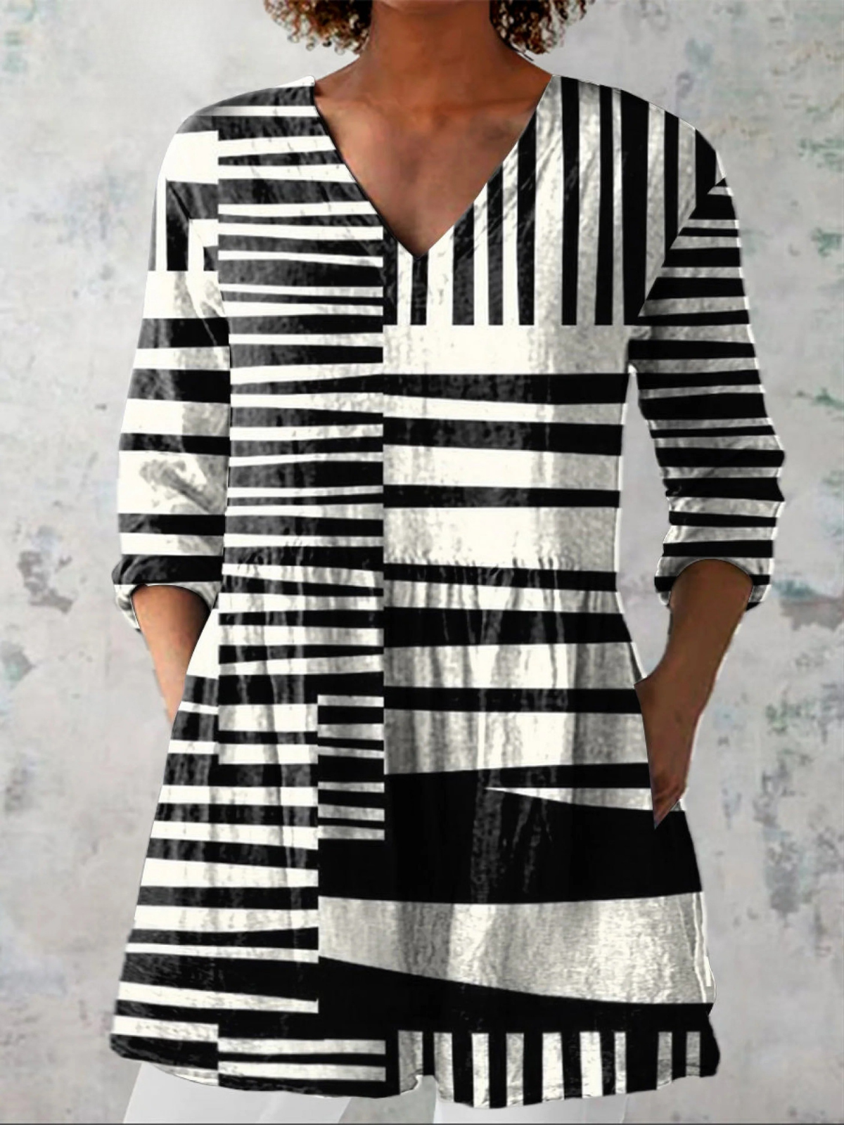 Sofía | Blusa larga con escote en V