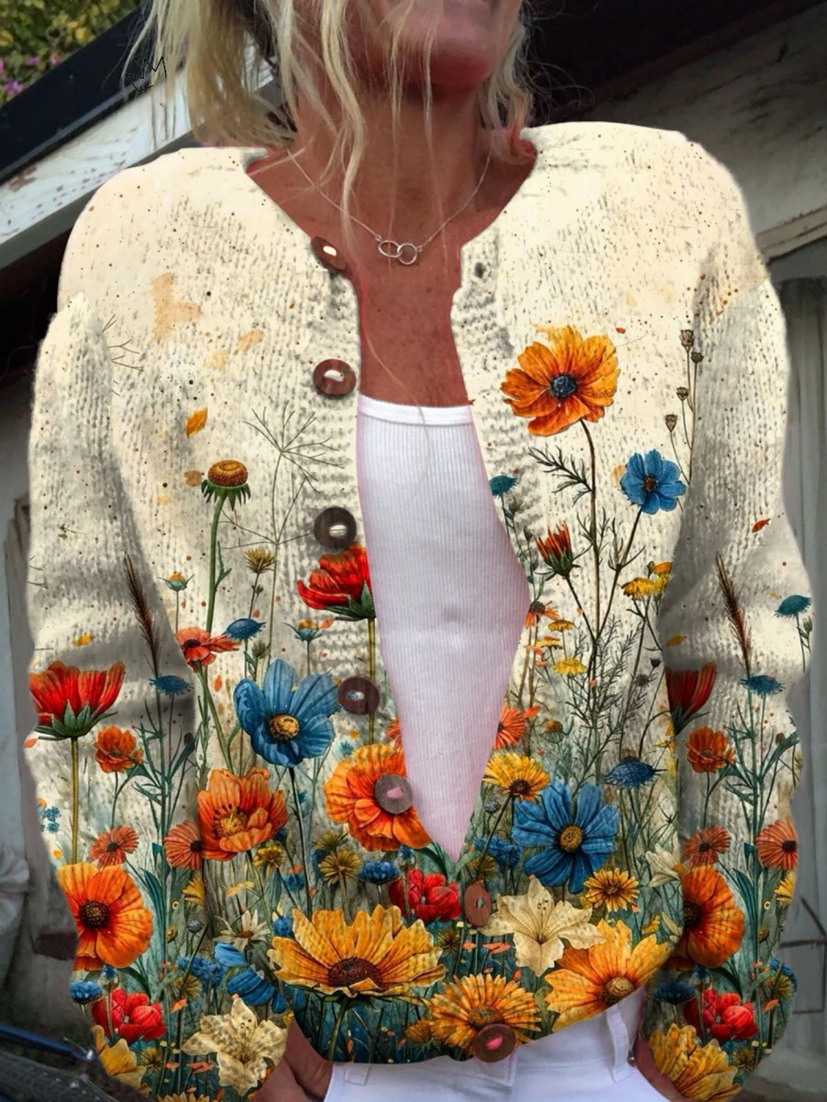 Sharon | Rebeca vintage con estampado floral