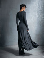 Naiara | Vestido midi con nudo lateral