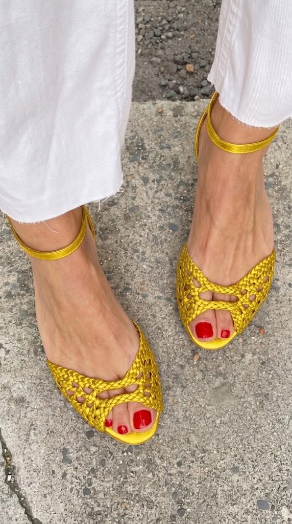 Isidora | Sandalias Trenzadas Doradas