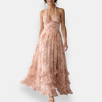 Samanta | Vestido Largo con Volantes