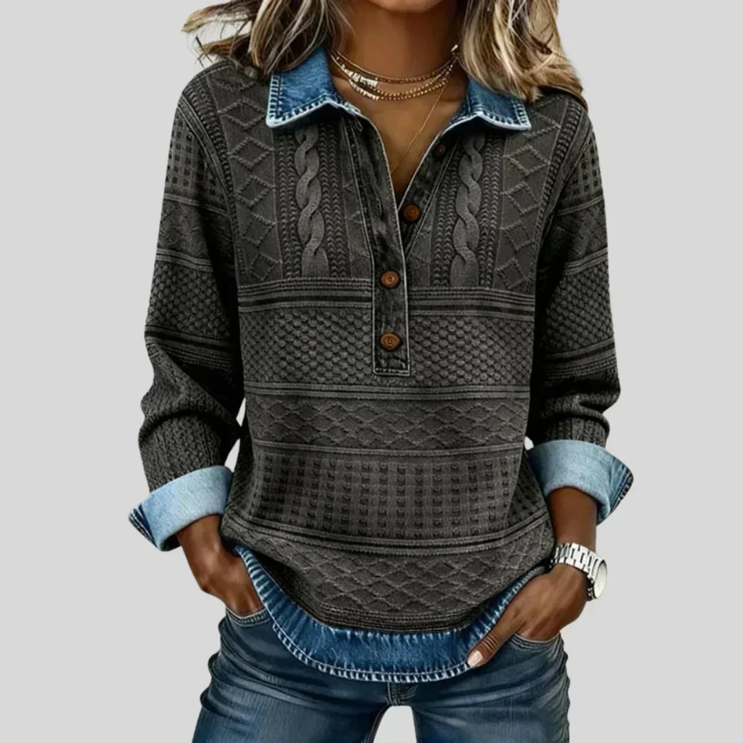 Araceli | Jersey vintage de ochos con cuello
