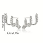 Flora | Pendientes triples