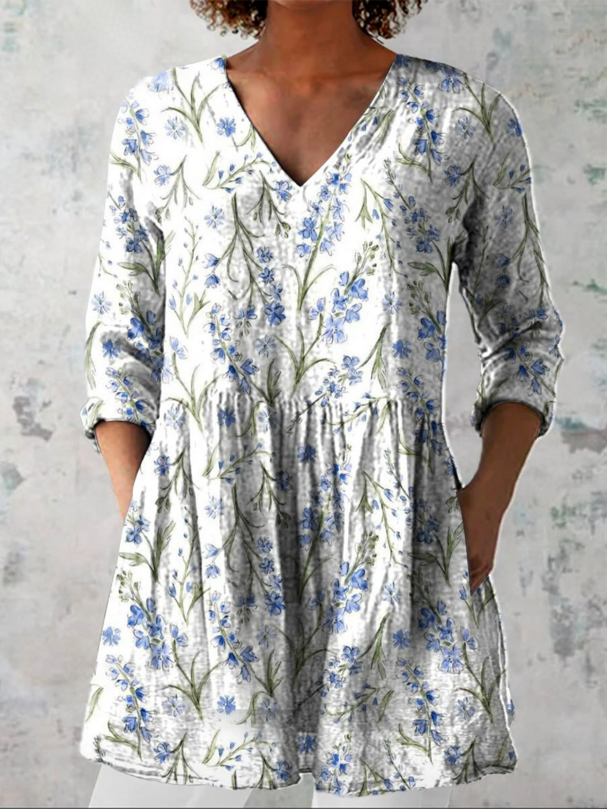 Juana | Blusa larga con escote en V