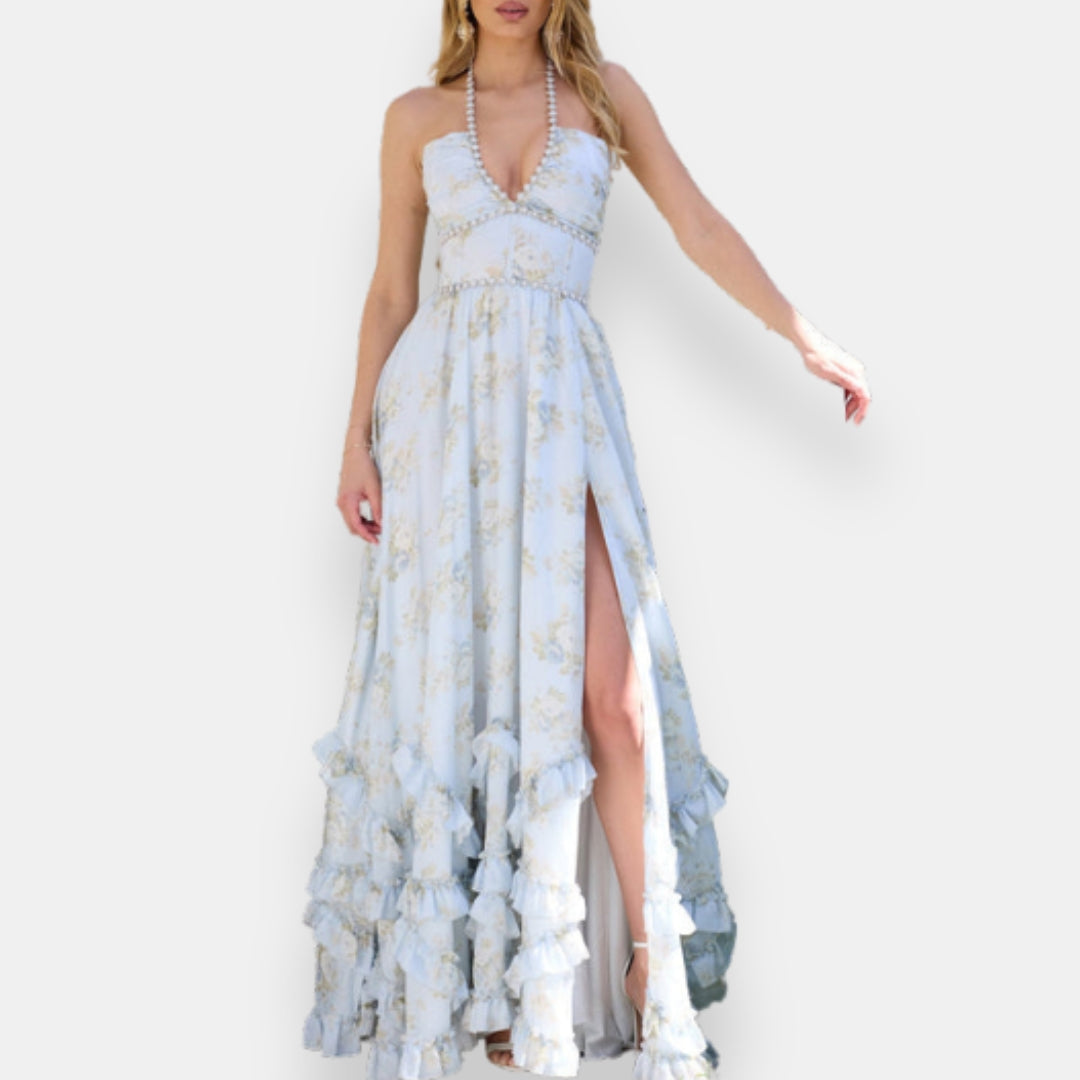 Samanta | Vestido Largo con Volantes