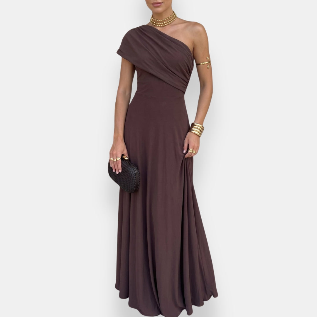 Paula | Vestido Largo Drapeado
