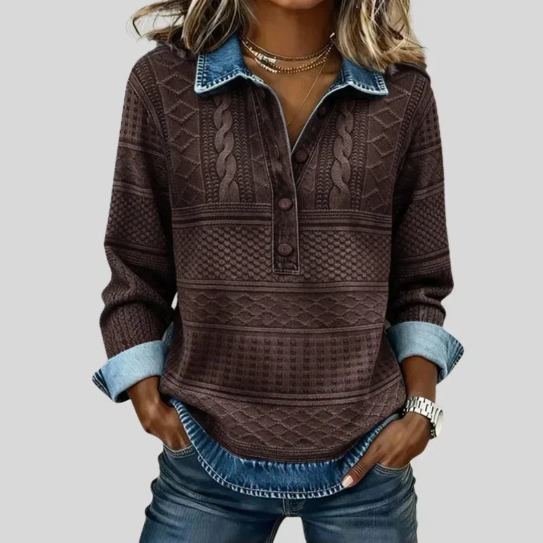 Araceli | Jersey vintage de ochos con cuello