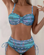 Jada - Conjunto de Bikini con Estampado Tribal
