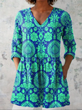 Inés | Blusa larga con escote en V