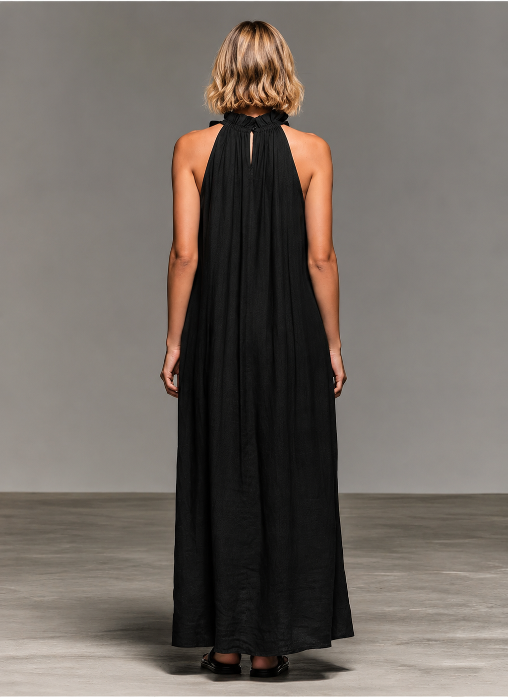 Emma | Vestido maxi de volantes suaves