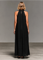 Emma | Vestido maxi de volantes suaves