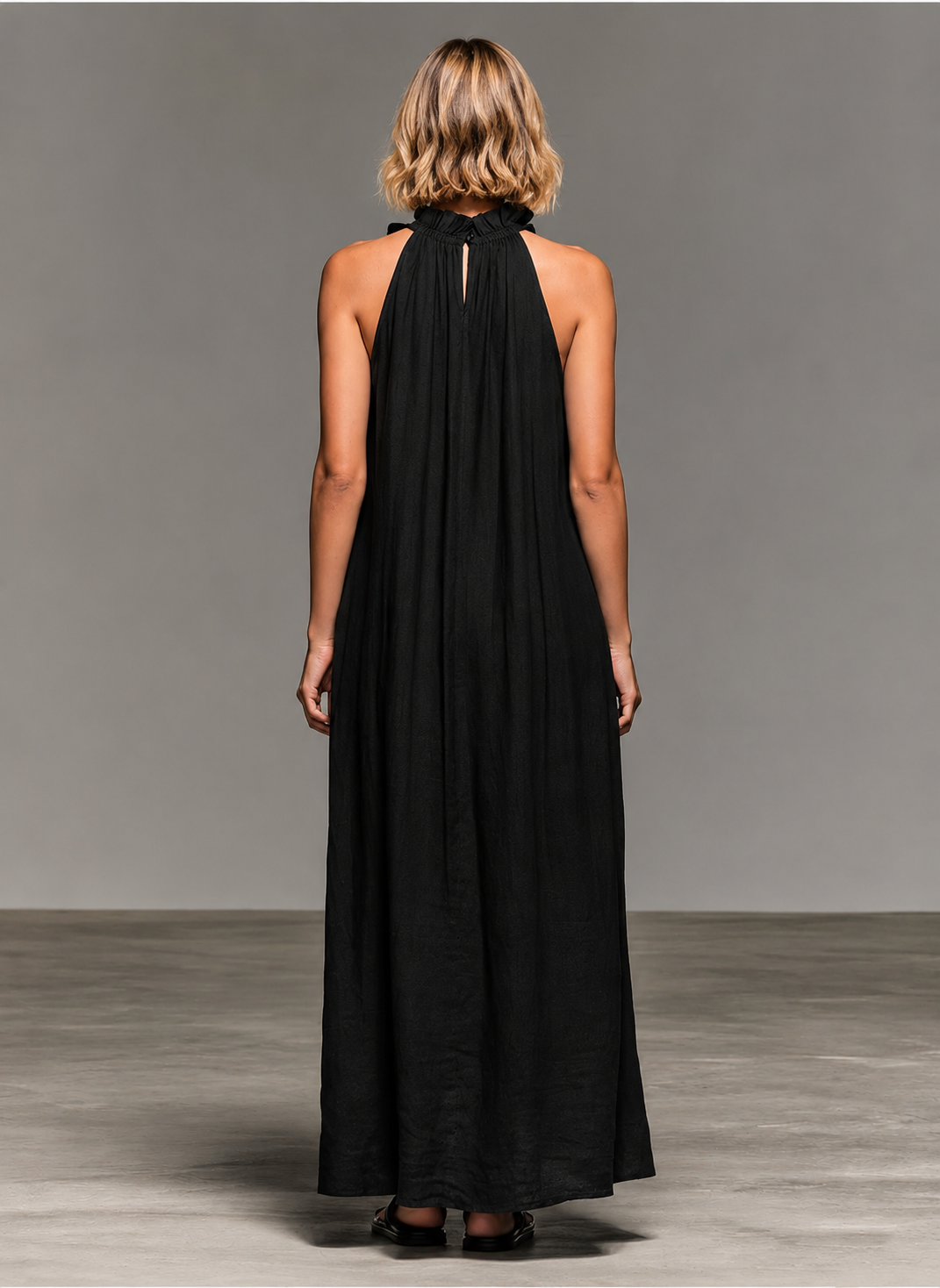 Emma | Vestido maxi de volantes suaves