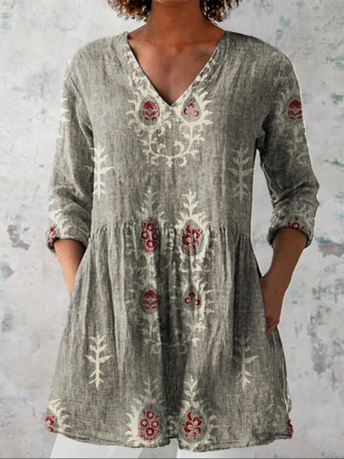 Lisa | Blusa larga con escote en V