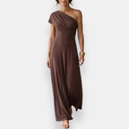 Paula | Vestido Largo Drapeado