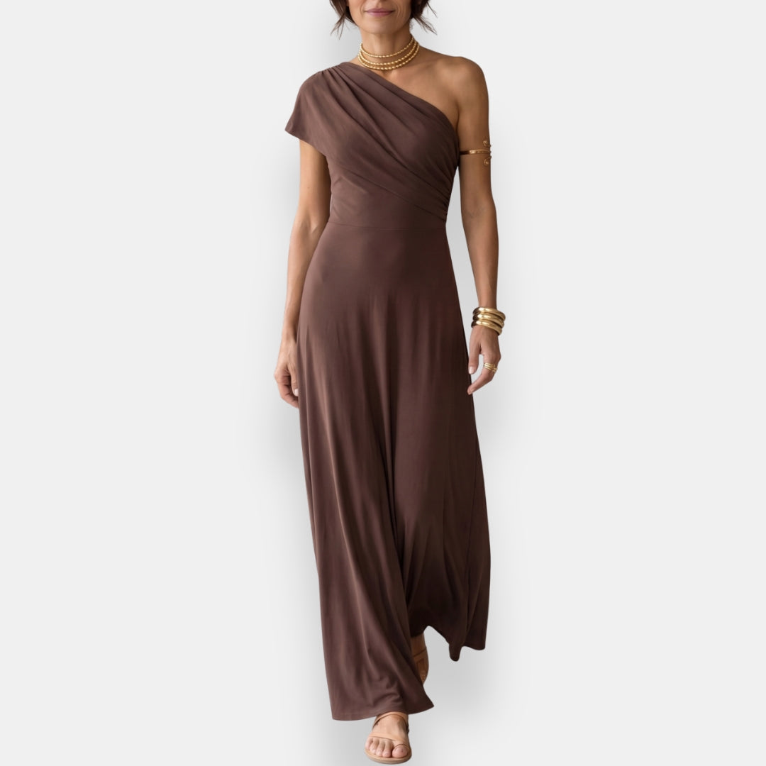 Paula | Vestido Largo Drapeado