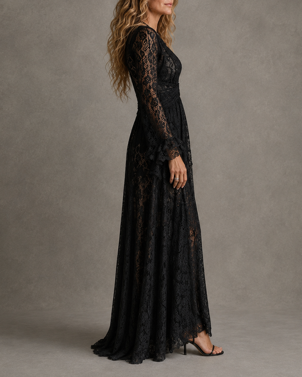 Charlotte | Vestido maxi con escote en V pronunciado