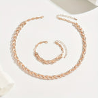 Berta | Conjunto de joyas espiga con cristales