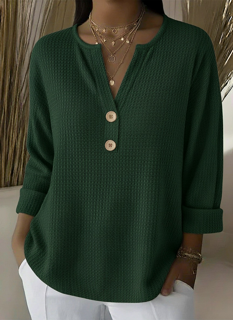 Lucía | Top Henley con Botones