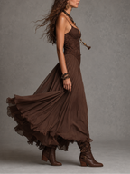 Olivia | Vestido maxi corsé de encaje