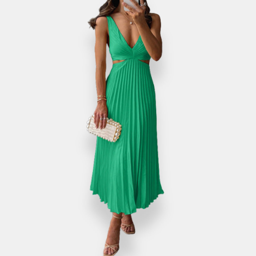 Valeria | Vestido Largo Plisado