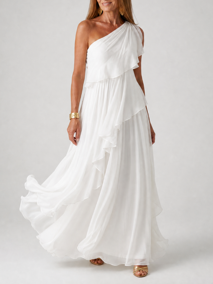 Tracey | Vestido maxi fluido elegante