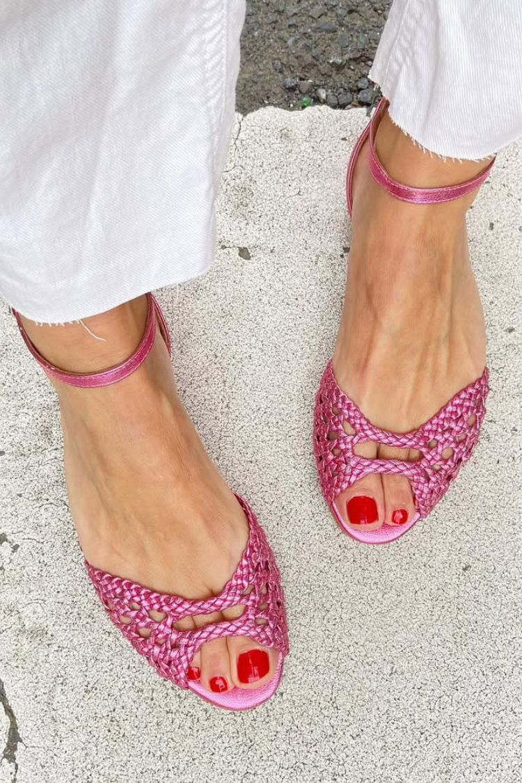 Isidora | Sandalias Trenzadas Doradas