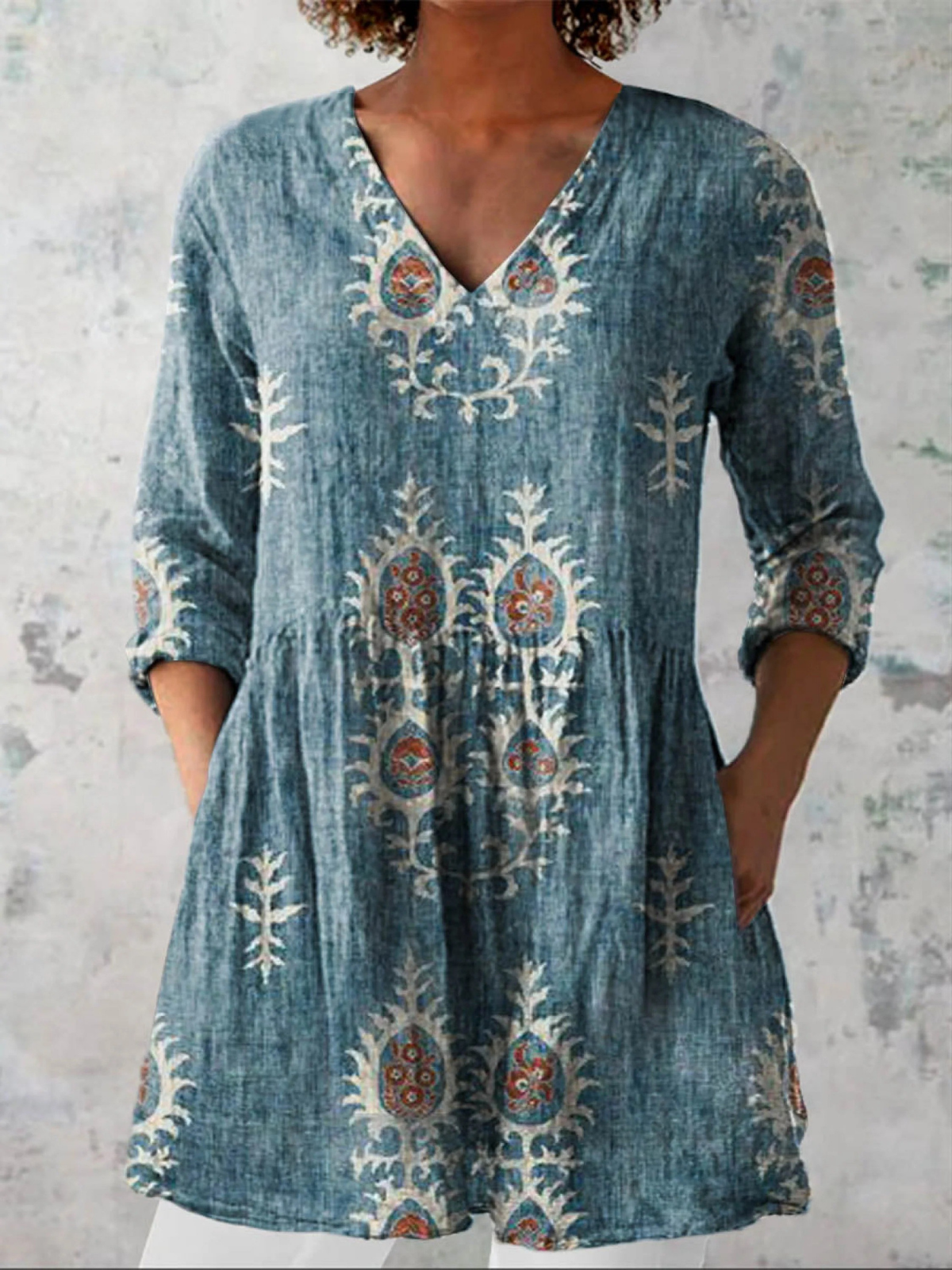 Lisa | Blusa larga con escote en V