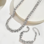 Berta | Conjunto de joyas espiga con cristales