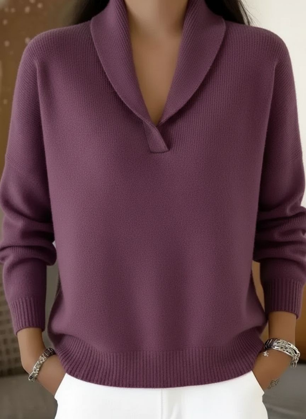 Antonia | Jersey de Cuello en V