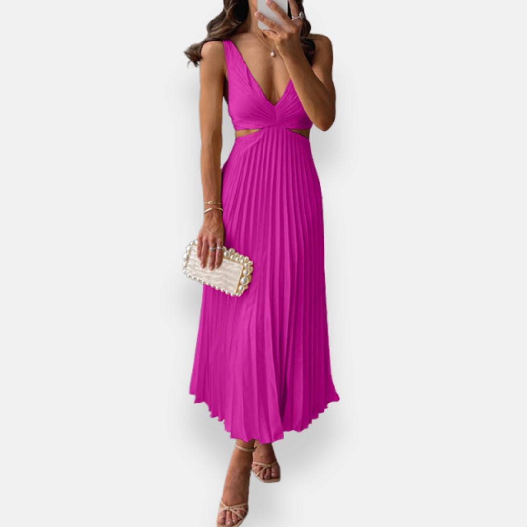 Valeria | Vestido Largo Plisado