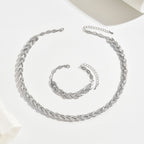 Berta | Conjunto de joyas espiga con cristales