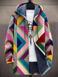 Viviana | Chaqueta de Punto con Capucha de Estilo Artístico