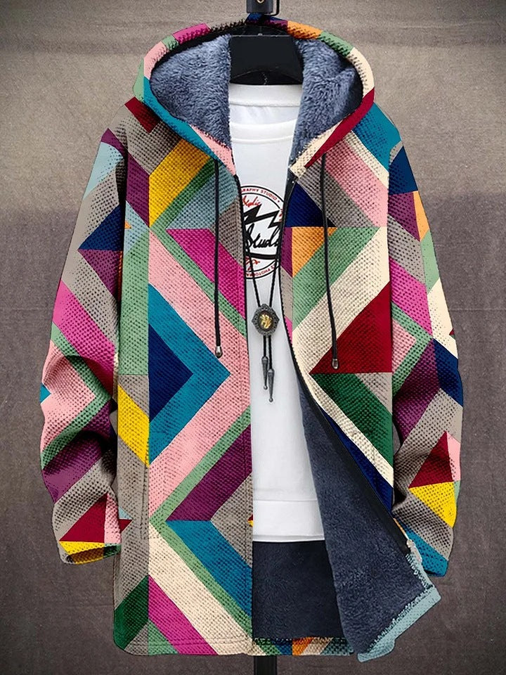 Viviana | Chaqueta de Punto con Capucha de Estilo Artístico
