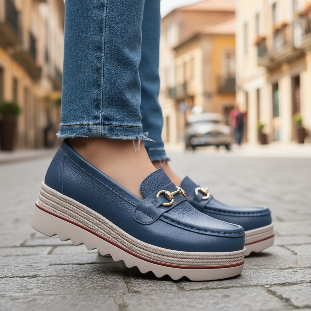 Marina | Mocasines ortopédicos con suela gruesa