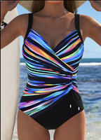 Alexandra™ | Bañador moldeador premium con estampado multicolor