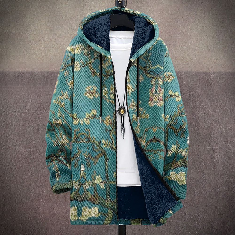 Vicente | Chaqueta de Punto con Capucha de Estilo Artístico
