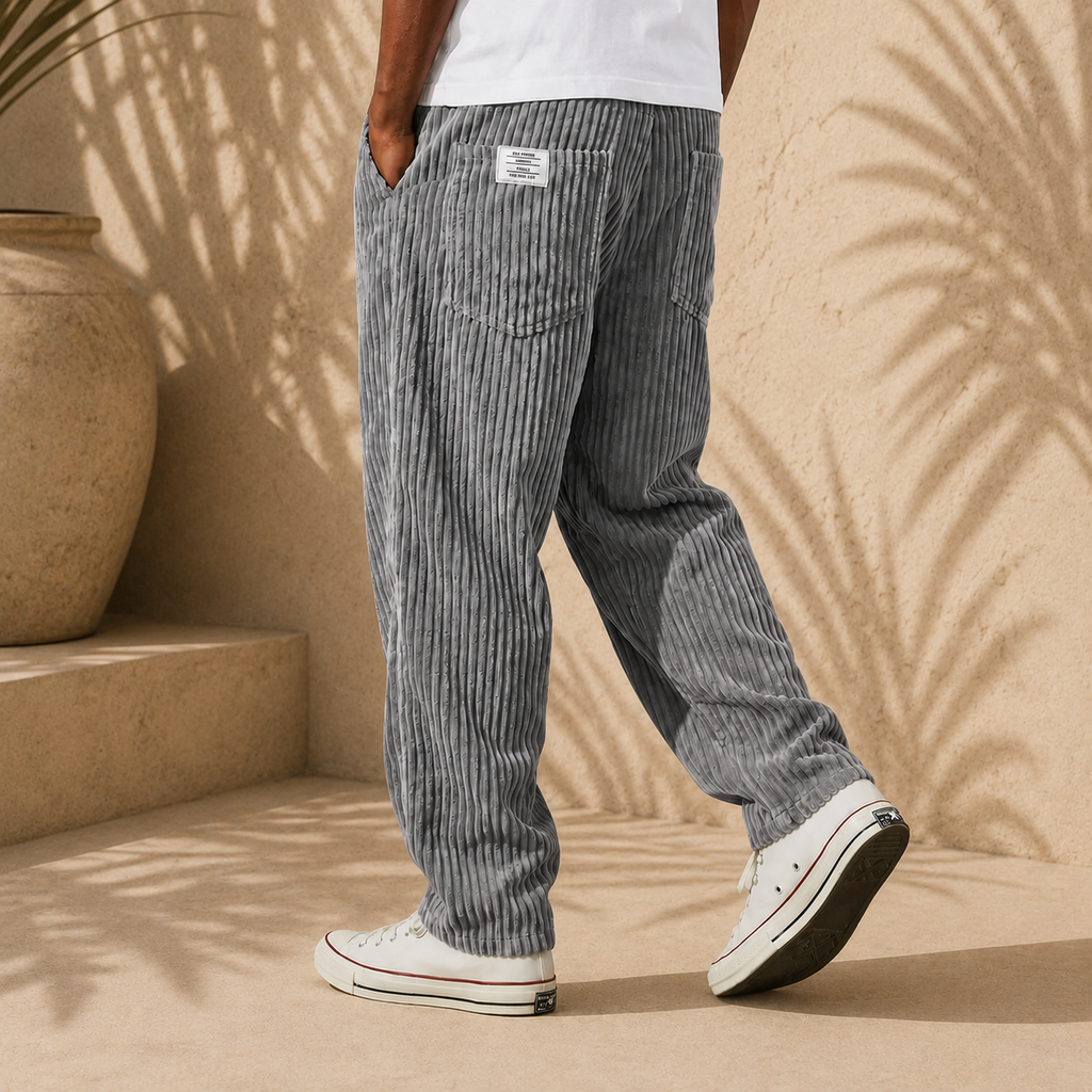 Adrián | Pantalones de Terciopelo Acanalado
