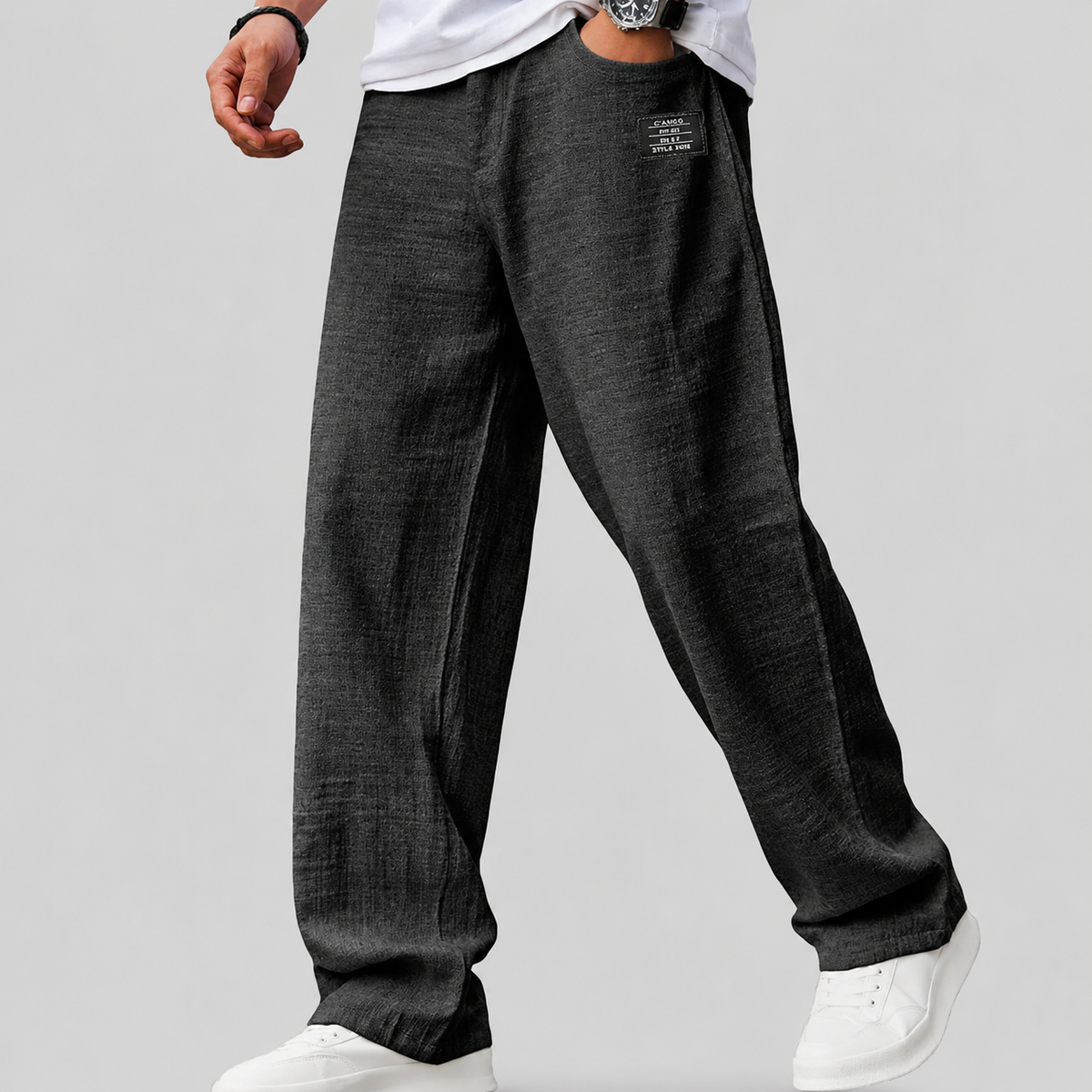 Manuel | Pantalones Casuales de Lino Premium