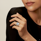 Reyes | Anillo boho con piedra efecto luna